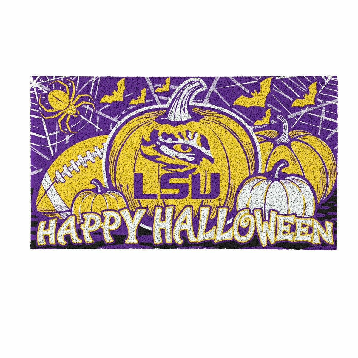 Louisiana State University Halloween PVC Mat, 28"x16"