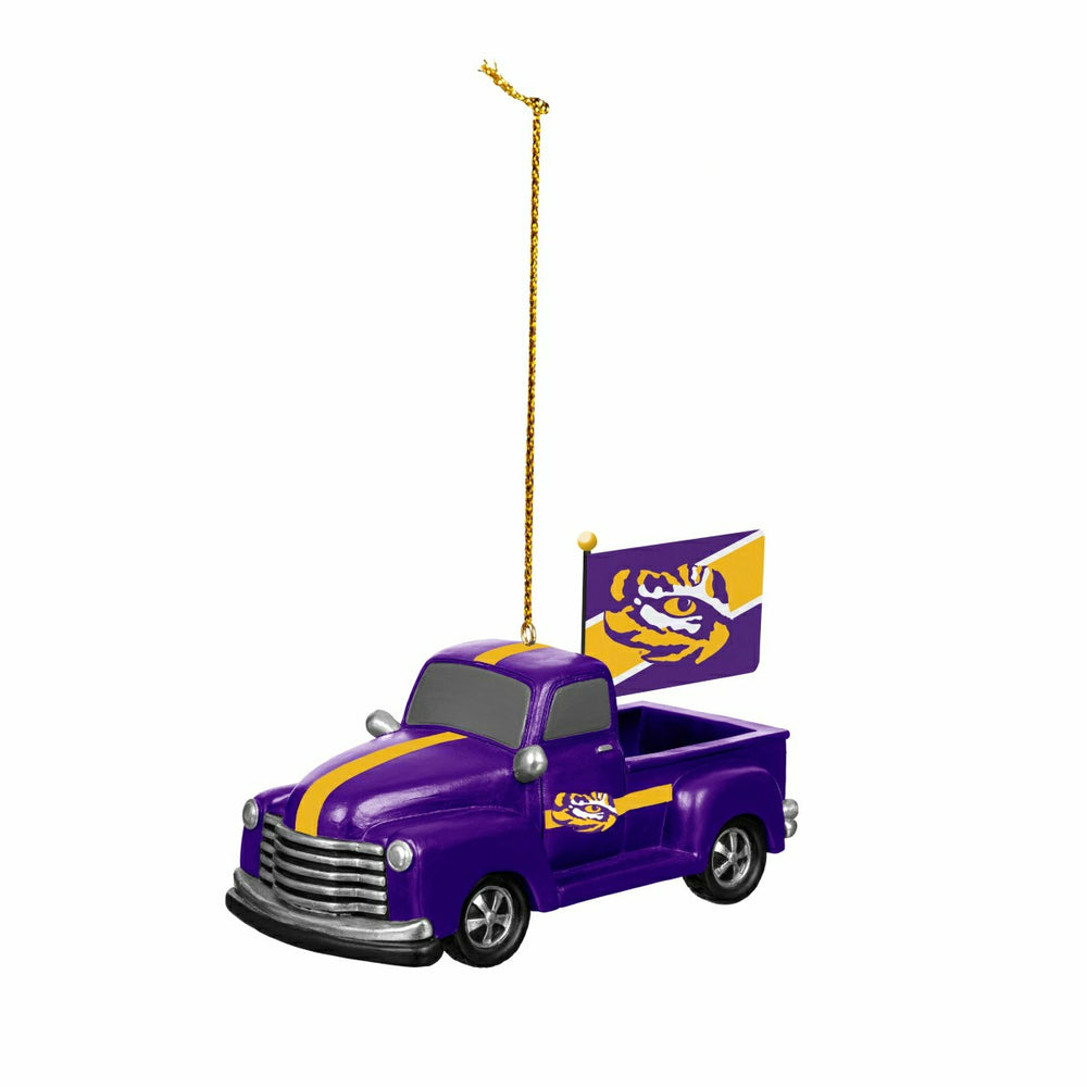 Louisiana State University Rally Truck Ornament, Set of 2