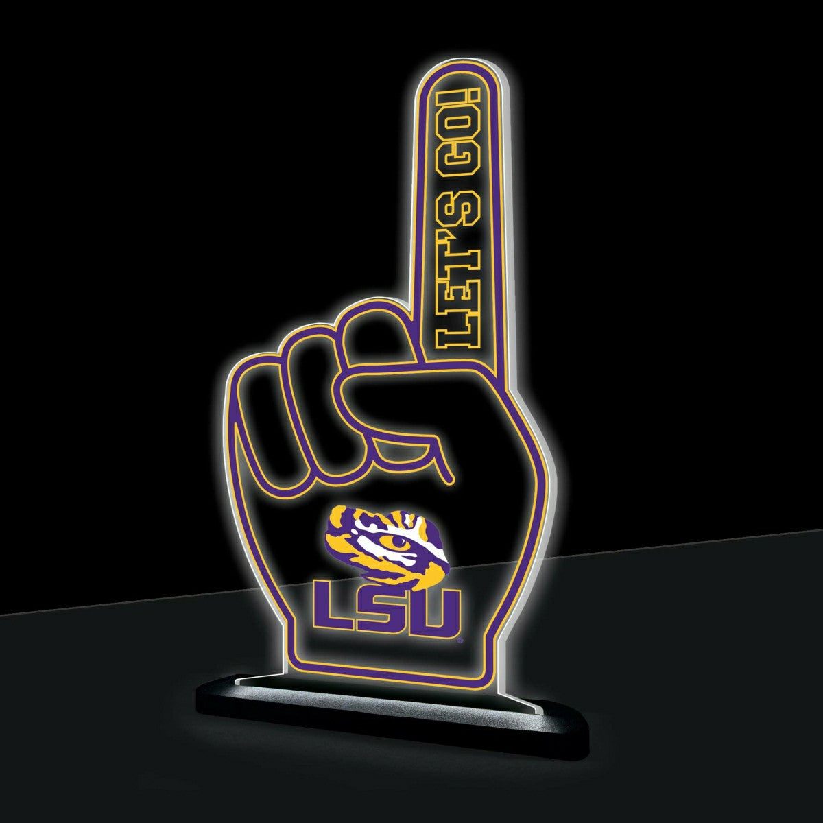 Louisiana State University College Foam Finger Desklite LED Decor
