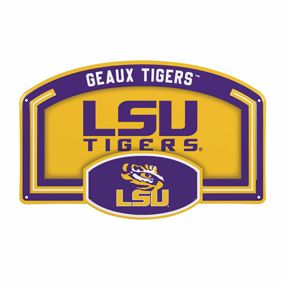 Louisiana State University USA Embossed Steel Wall Sign, 11" x 17"