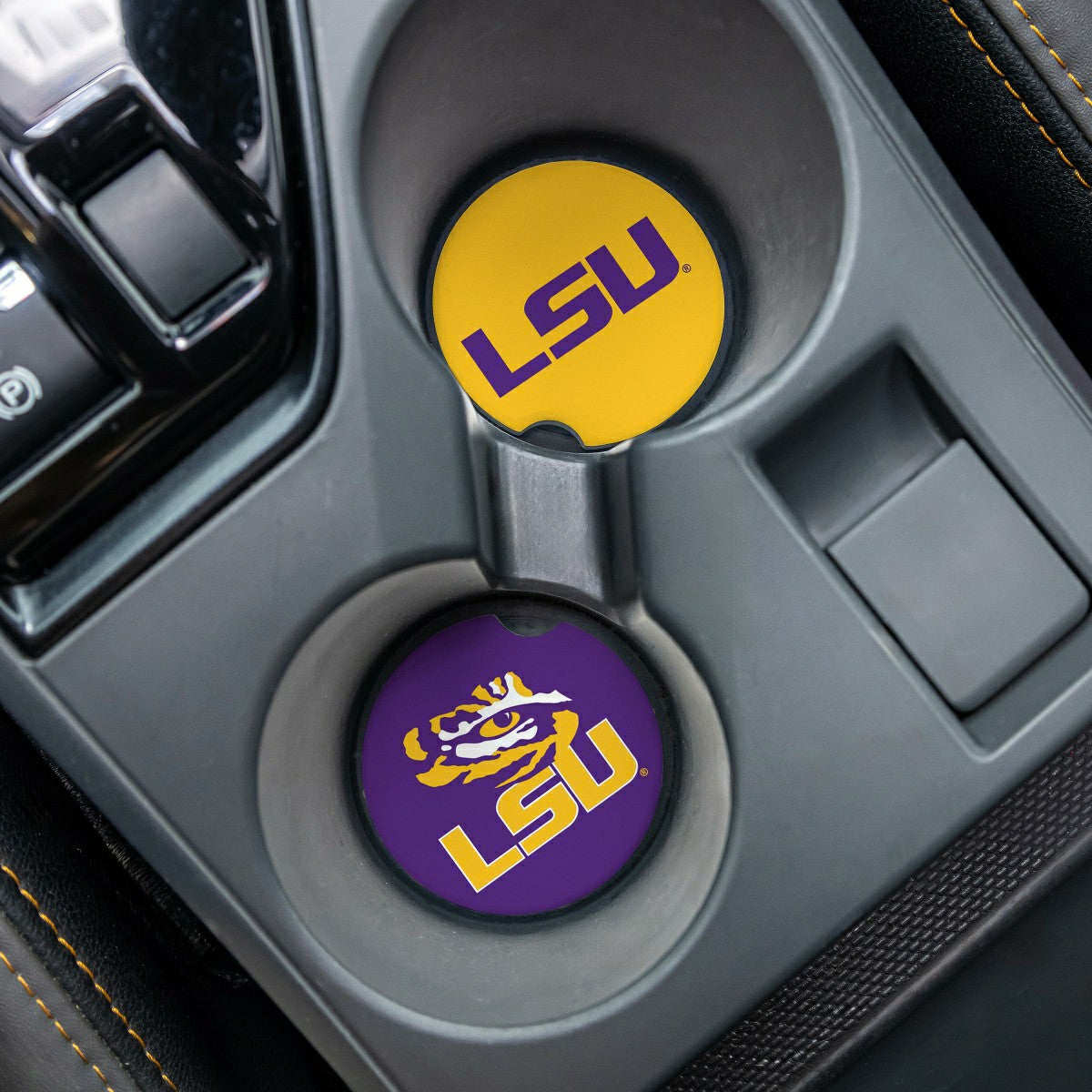 Louisiana State University Car Coaster Set, 2pc