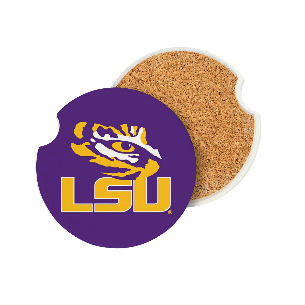 Louisiana State University Car Coaster Set, 2pc