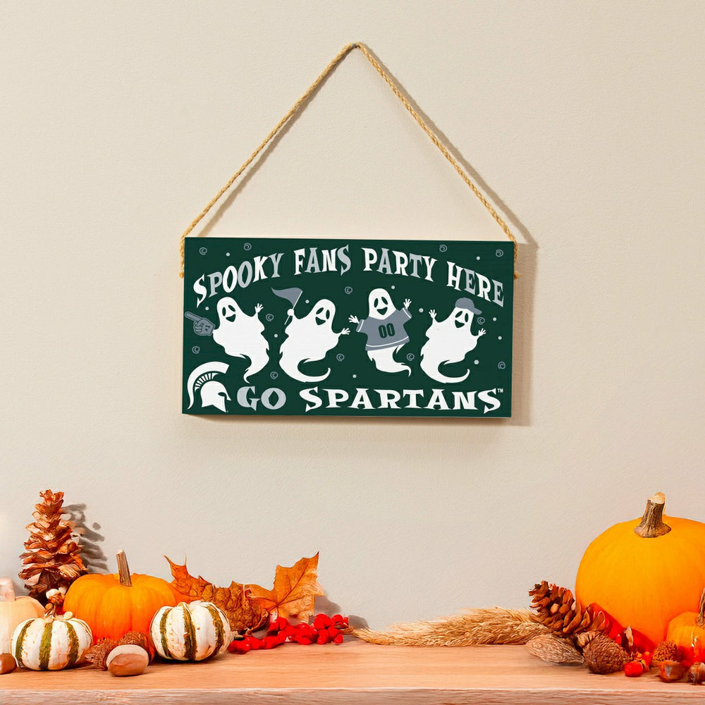 Michigan State University Halloween Wood Wall Sign, 6x11