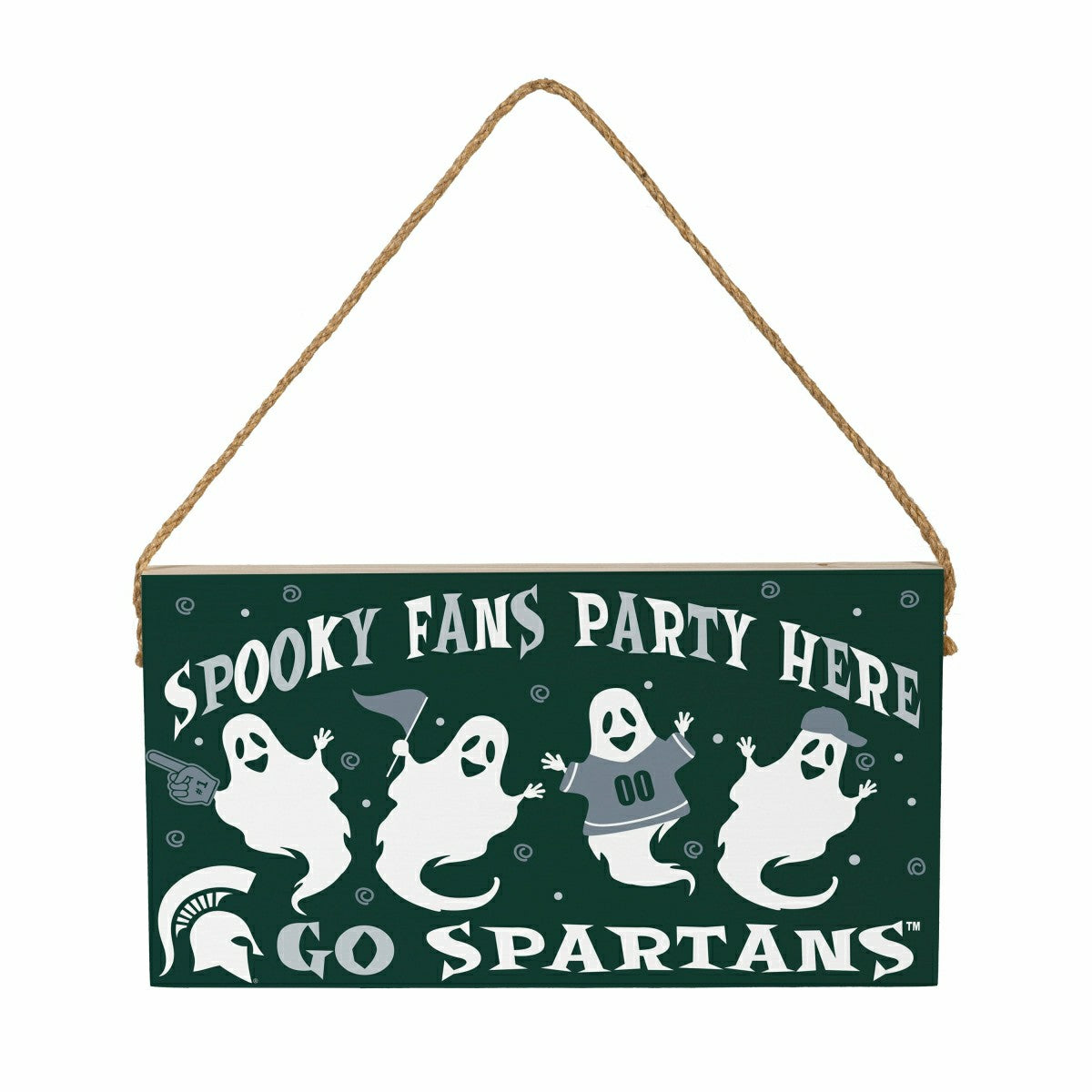Michigan State University Halloween Wood Wall Sign, 6x11