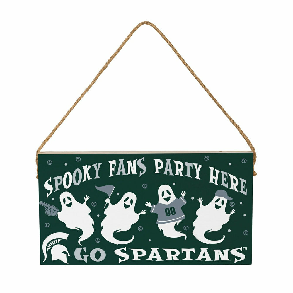 Michigan State University Halloween Wood Wall Sign, 6x11