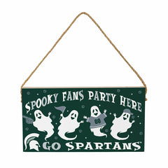 Michigan State University Halloween Wood Wall Sign, 6x11