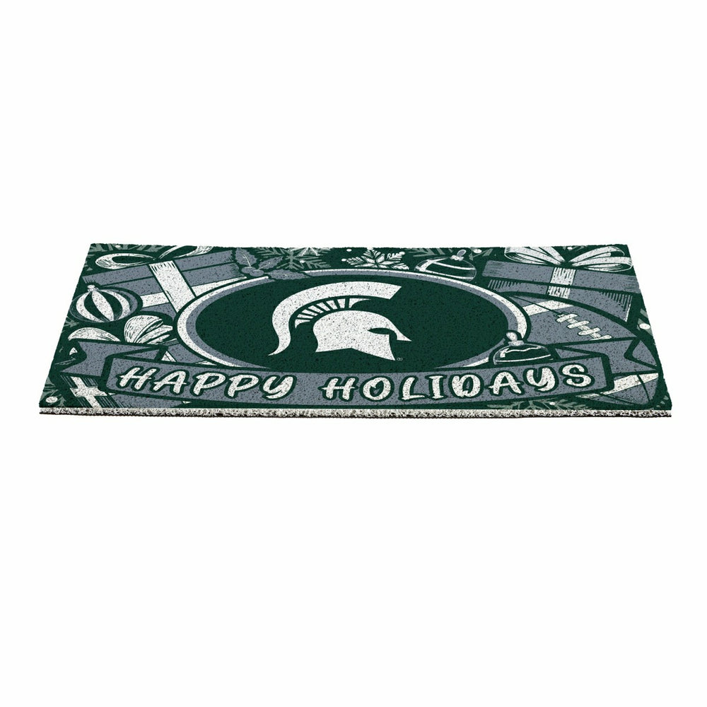 Michigan State University Holiday PVC Mat, 28"x16"