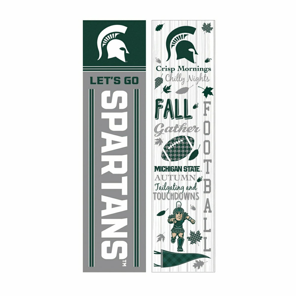 46" Double Sided Leaner, Michigan State University, Fall Seasonal