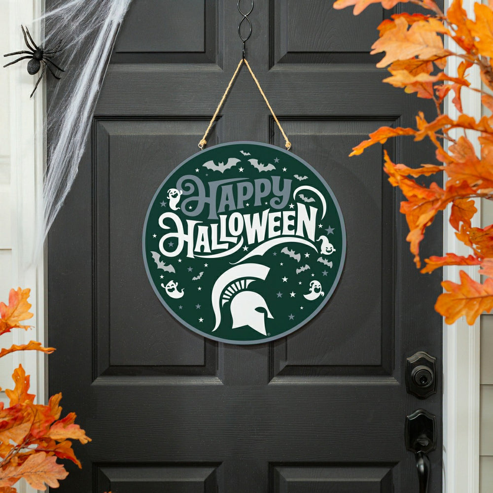 Michigan State University Halloween Round Door Décor with Hanging Rope