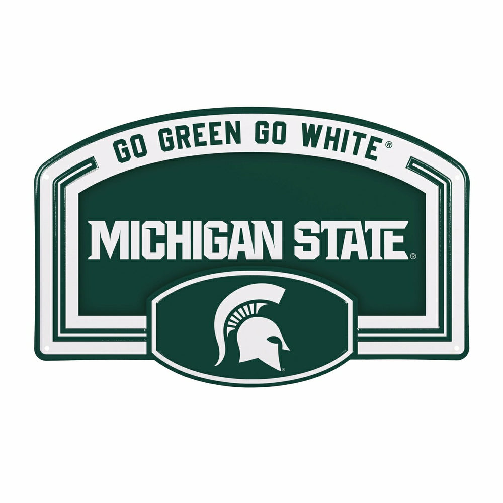 Michigan State University USA Embossed Steel Wall Sign, 11" x 17"