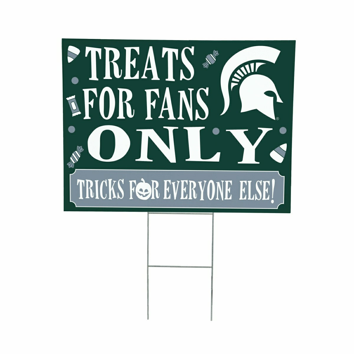 Michigan State University Yard Sign, Halloween Treats for Fans