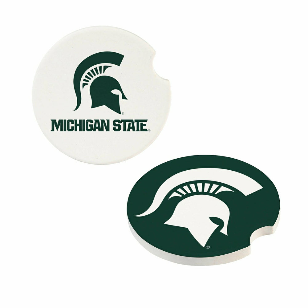 Michigan State University Car Coaster Set, 2pc