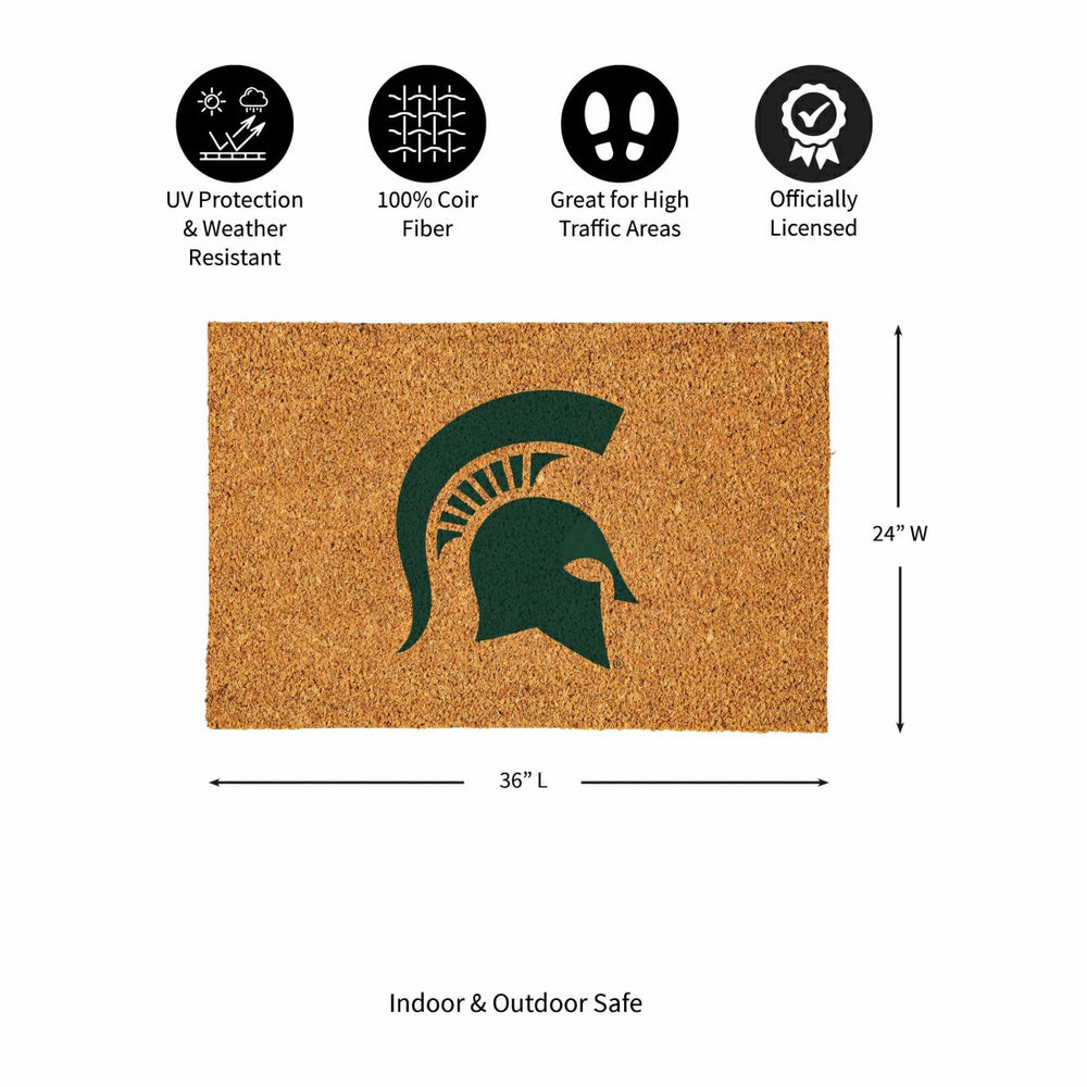 Michigan State University Large Full Color Coir Mat, 36"x24"