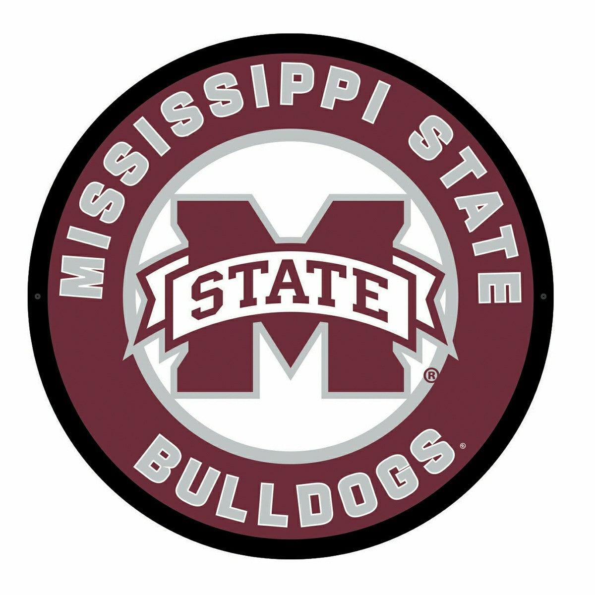LED Wall Decor, Round, Mississippi State University