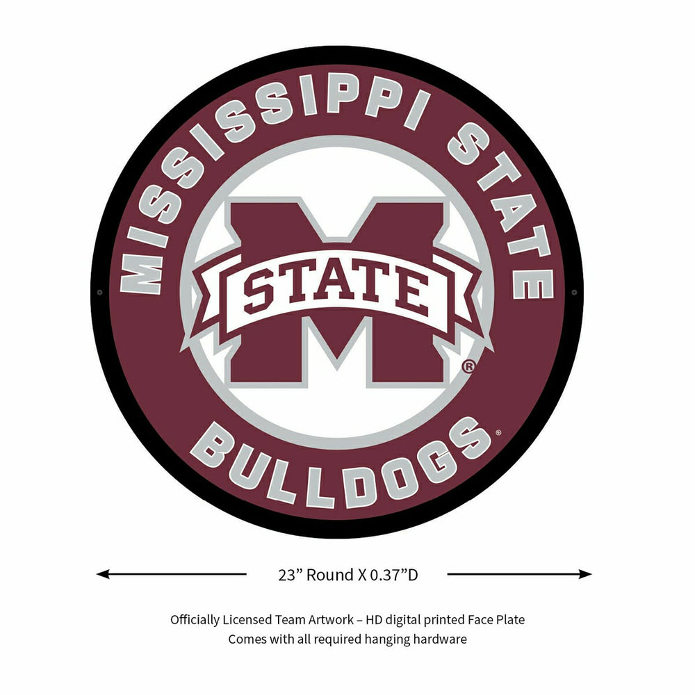 LED Wall Decor, Round, Mississippi State University