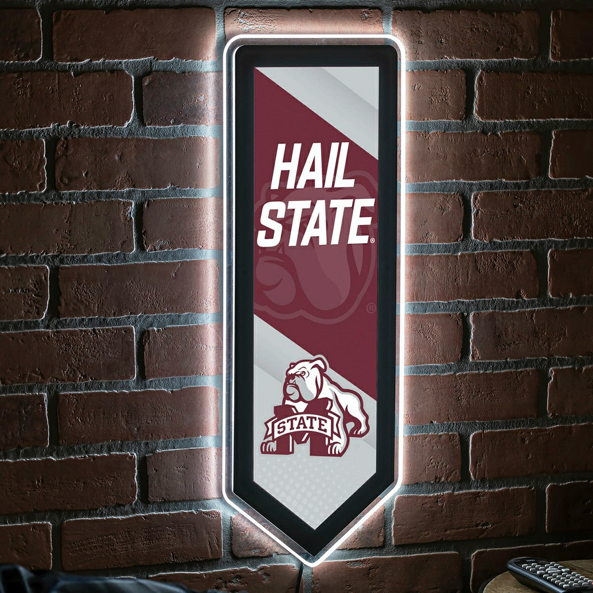 LED Wall Decor, Pennant, Mississippi State University