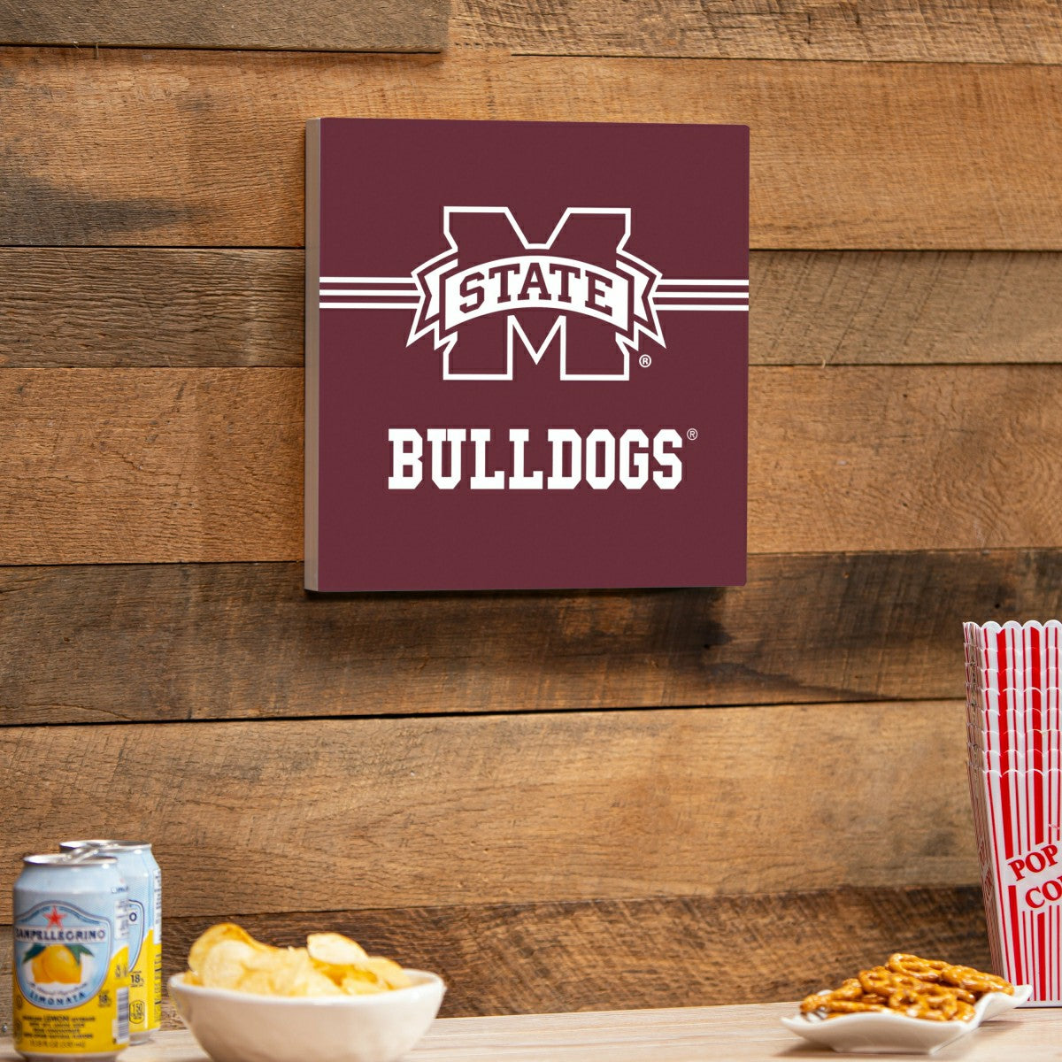 Mississippi State University Wood Wall Sign, 12x12