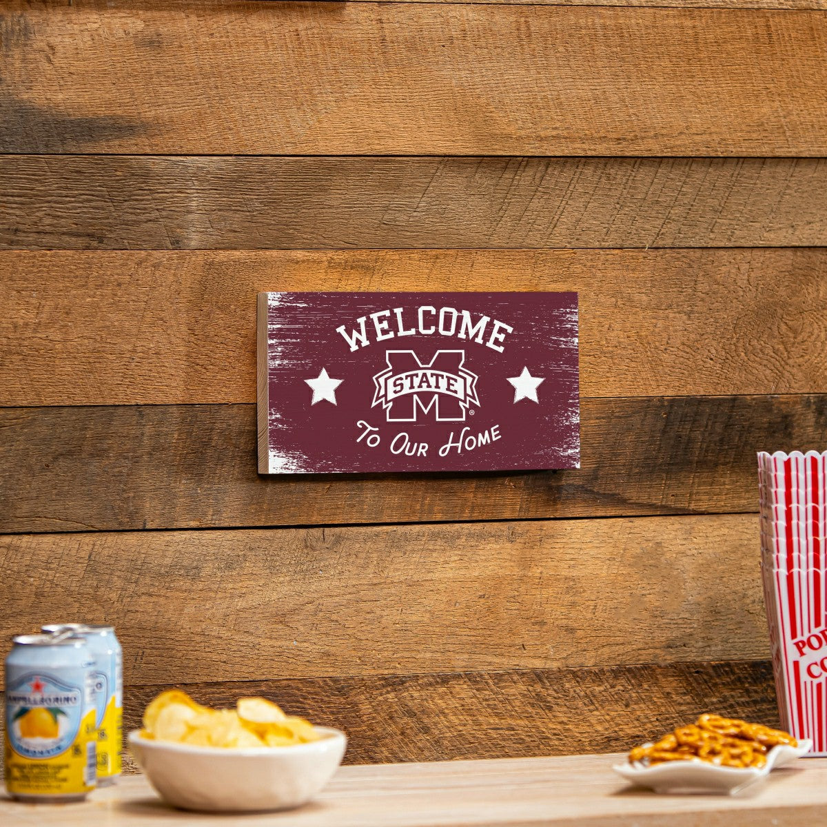 Mississippi State University Wood Wall Sign, 6x11