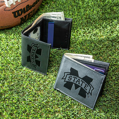 Mississippi State University, Bi-Fold and Tri-Fold Wallet Gift Set, Bl