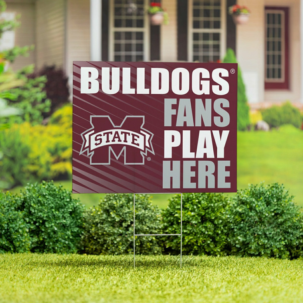 Mississippi State University Coroplast Yard Sign "Fans Play Here"