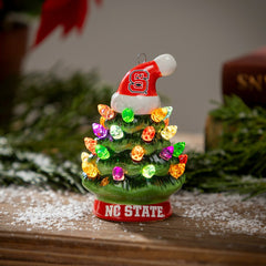 4" Mini LED Tabletop Christmas Tree, Set of 2, North Carolina State Un