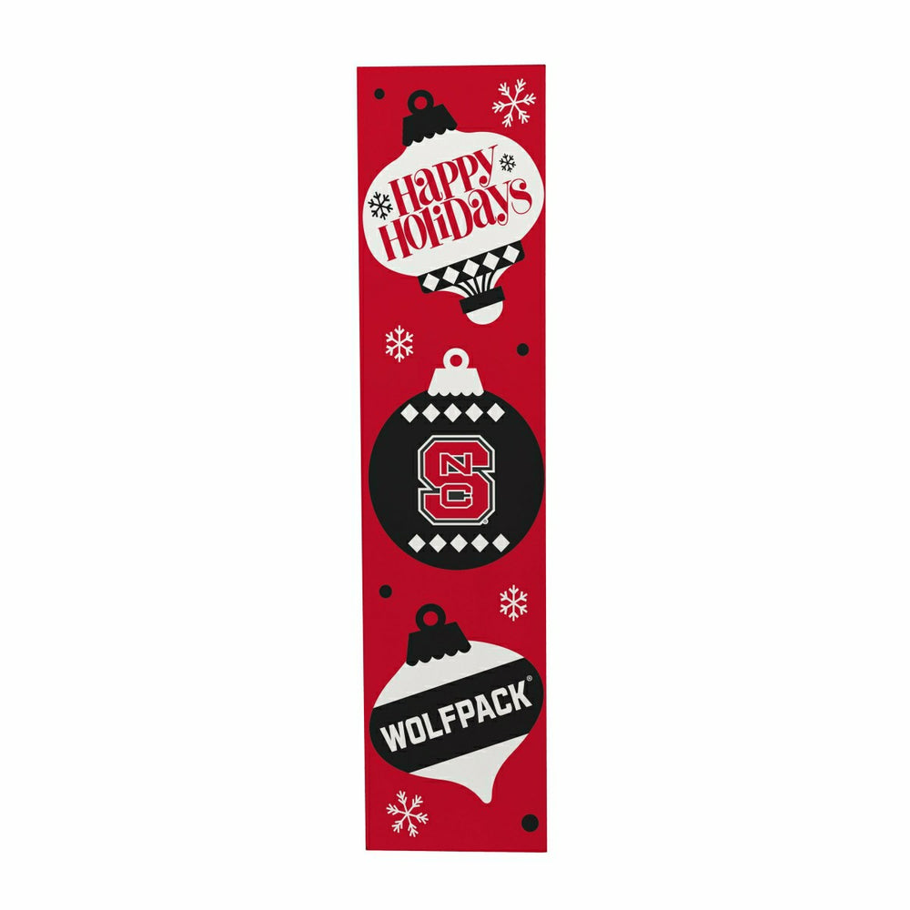 47" Double Sided Leaner, North Carolina State University, Christmas