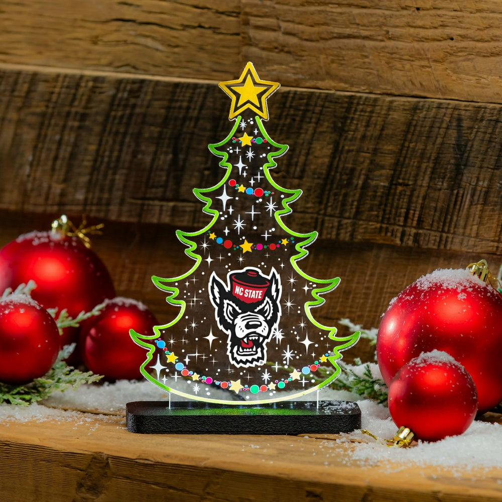 North Carolina State University College Holiday Tree Desklite LED Deco