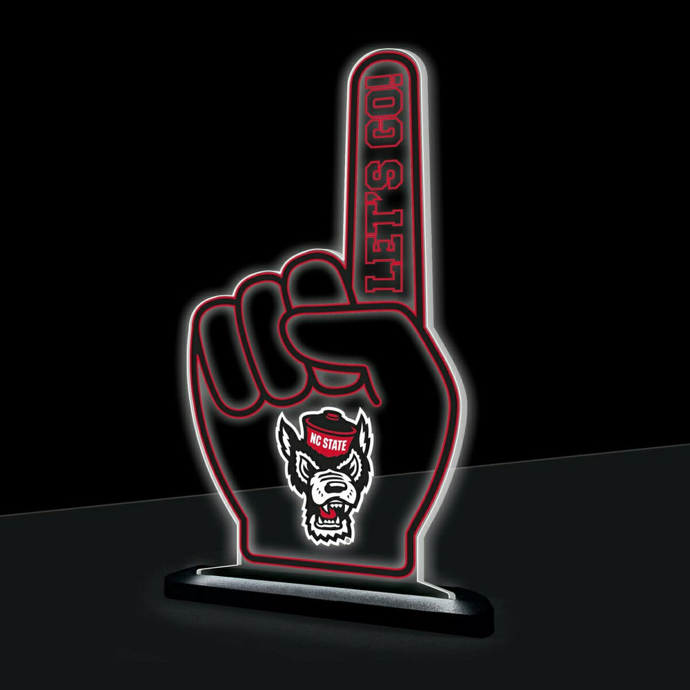 North Carolina State University College Foam Finger Desklite LED Decor