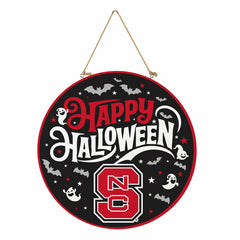 North Carolina State University Halloween Round Door Décor with Hangin