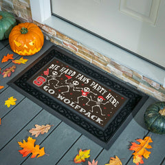 North Carolina State University Flocked Coir Halloween Sassafras Switc