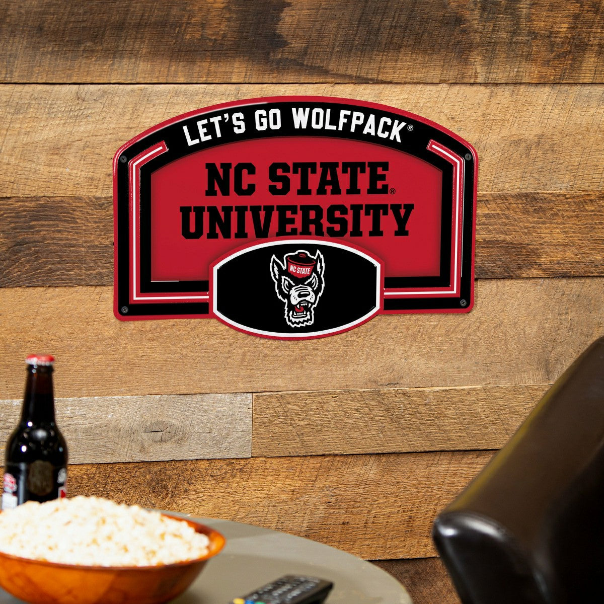 North Carolina State University USA Embossed Steel Wall Sign, 11" x 17