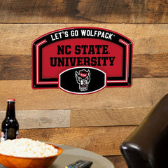North Carolina State University USA Embossed Steel Wall Sign, 11" x 17
