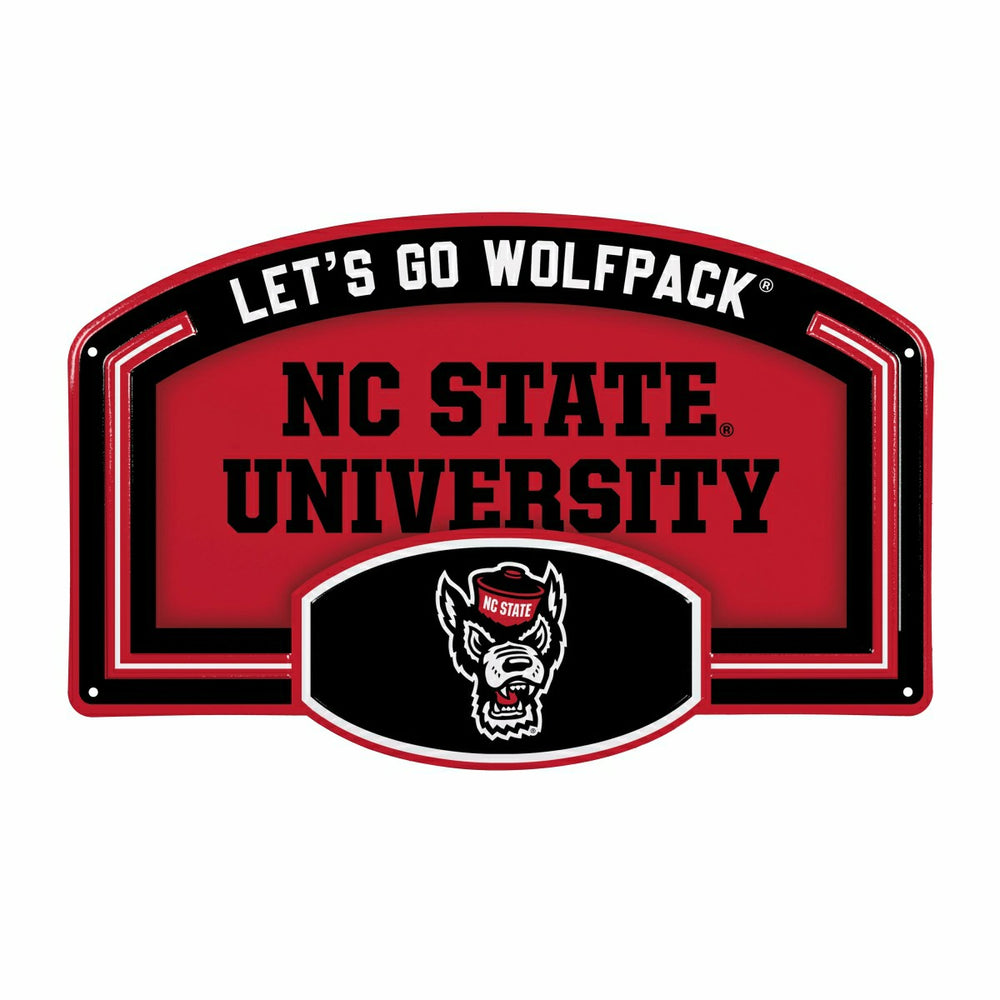 North Carolina State University USA Embossed Steel Wall Sign, 11" x 17