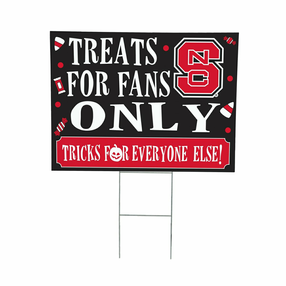 North Carolina State University Yard Sign, Halloween Treats for Fans