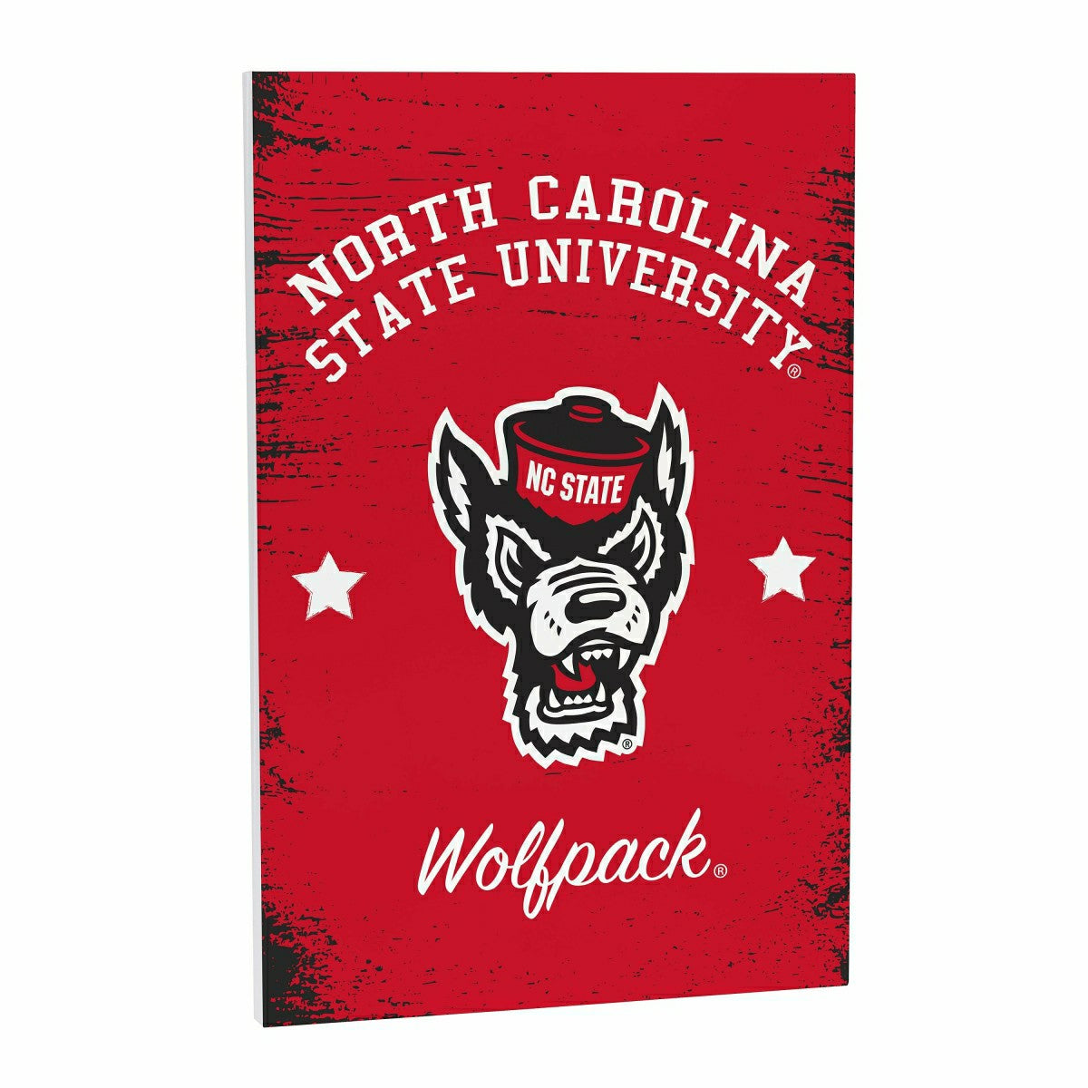 North Carolina State University Wood Wall Sign, 16x24