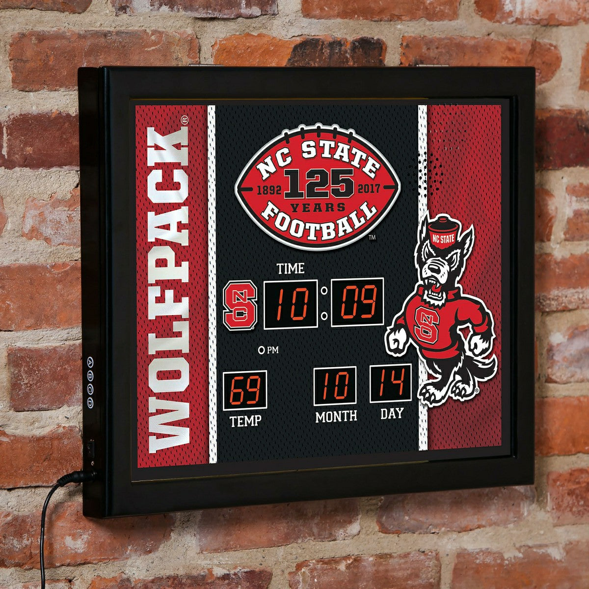 Scoreboard Wall Clock, North Carolina State