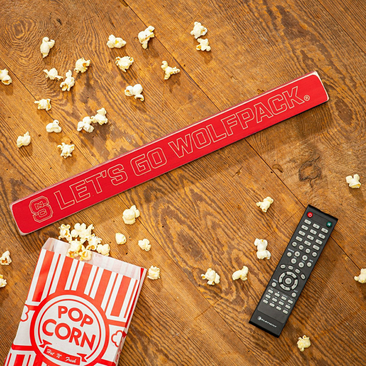 North Carolina State University Engraved Wood Sign, 1.5" x 18"