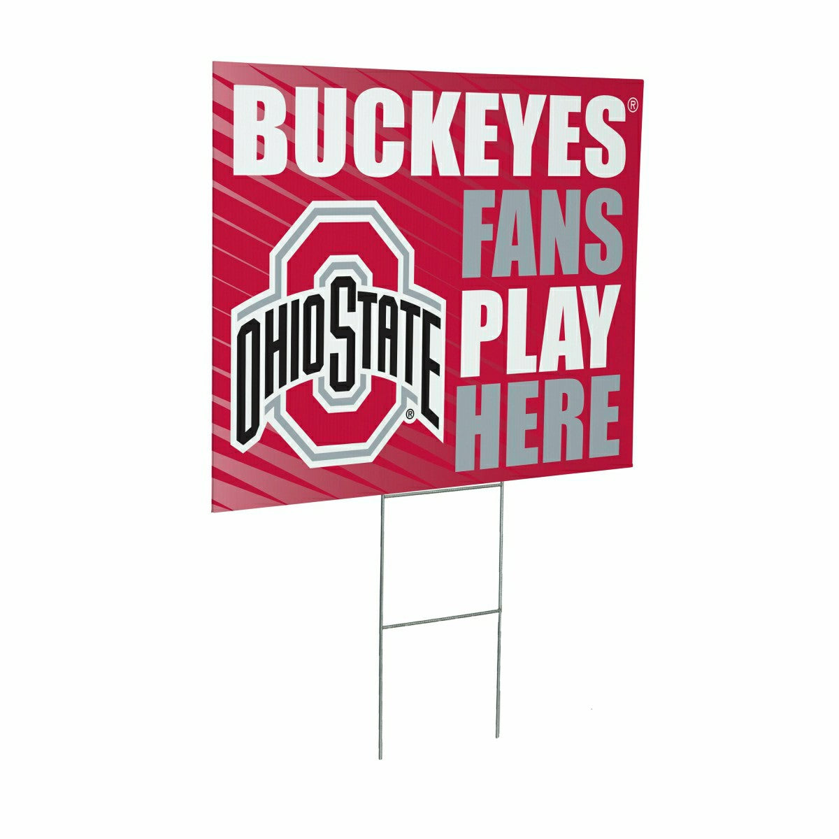 Ohio State University Coroplast Yard Sign "Fans Play Here"