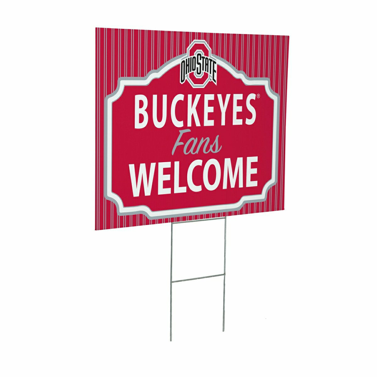 Ohio State University Coroplast Yard Sign, "Fans Welcome"