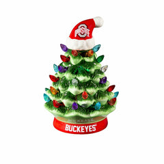 8" LED Ceramic Christmas Tree, Ohio State University