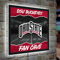 Ohio State University 23"H x 23"L LED Wall Decor, Edgelite, Square