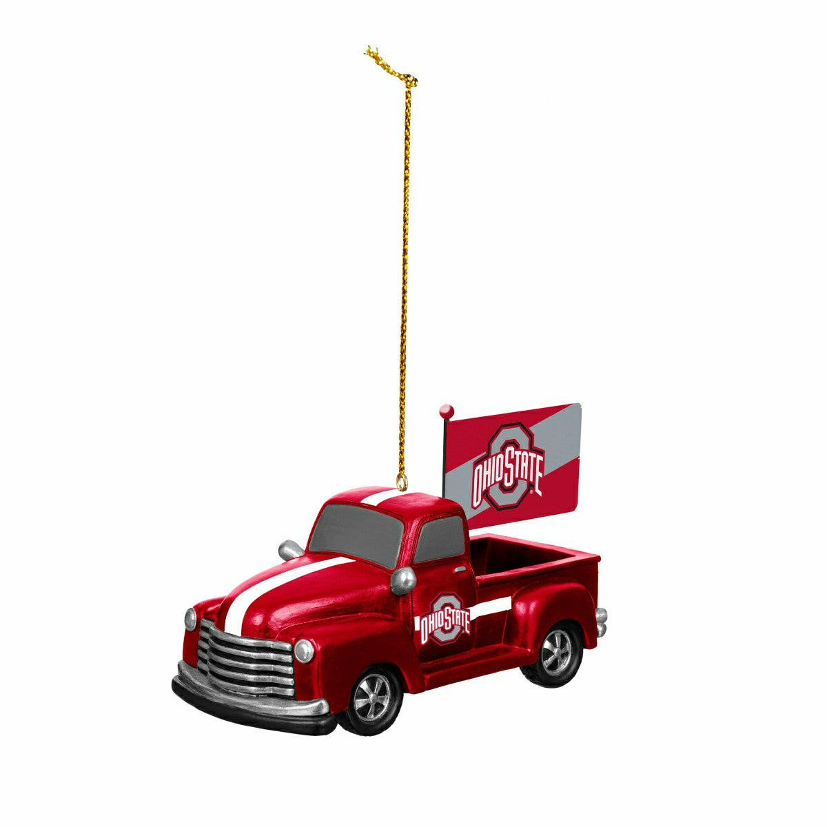 Ohio State University Rally Truck Ornament, Set of 2