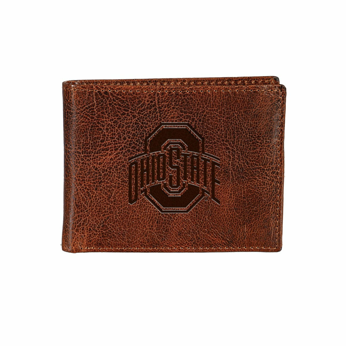 Ohio State University, Embossed 100% Genuine Tumbled Leather Passcase
