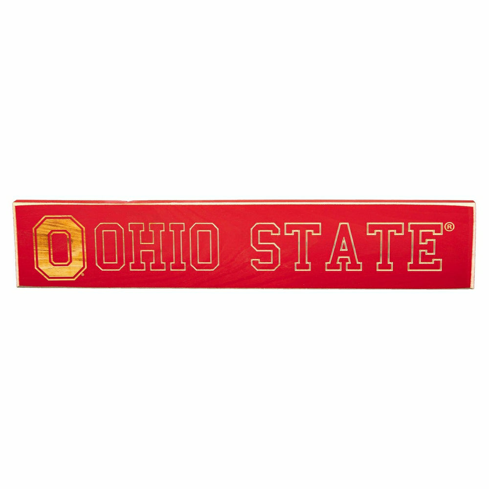Ohio State University Engraved Wood Sign, 3.5" x 18"