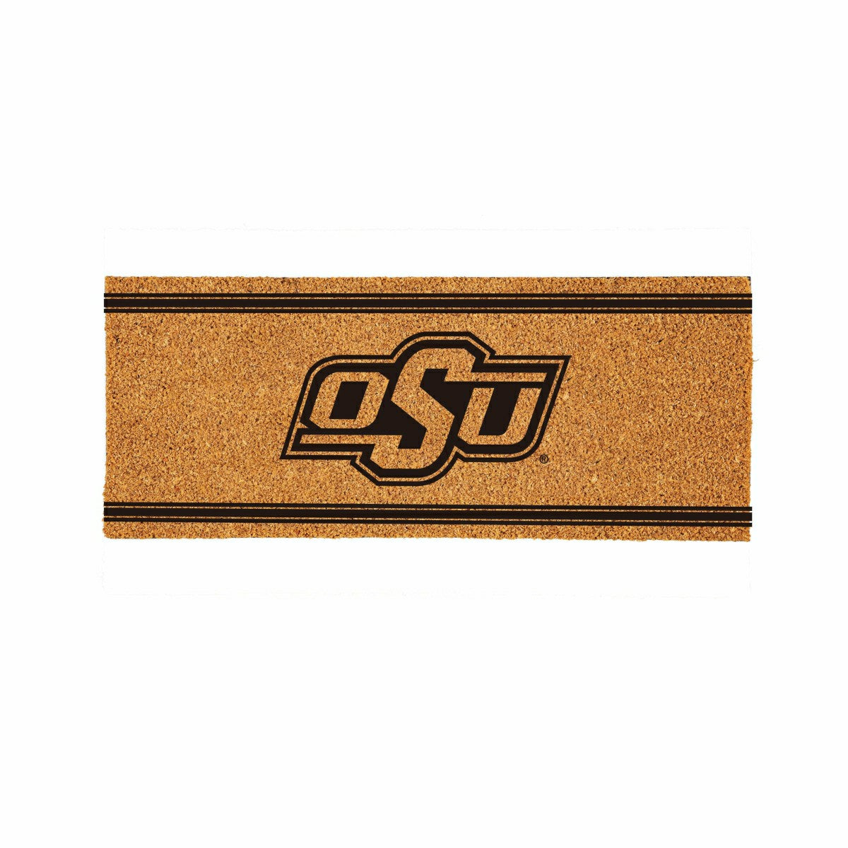 Oklahoma State University Extra Large One Color Coir Mat, 60"x24"