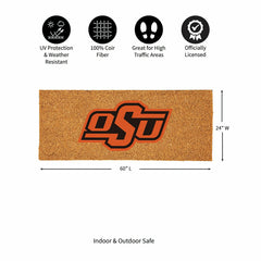 Oklahoma State University Extra Large Full Color Coir Mat, 60"x24"
