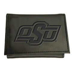 Oklahoma State University, Tri-Fold Wallet, Black