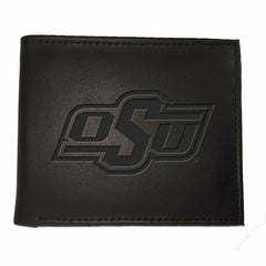 Oklahoma State University, Bi-Fold Wallet, Black