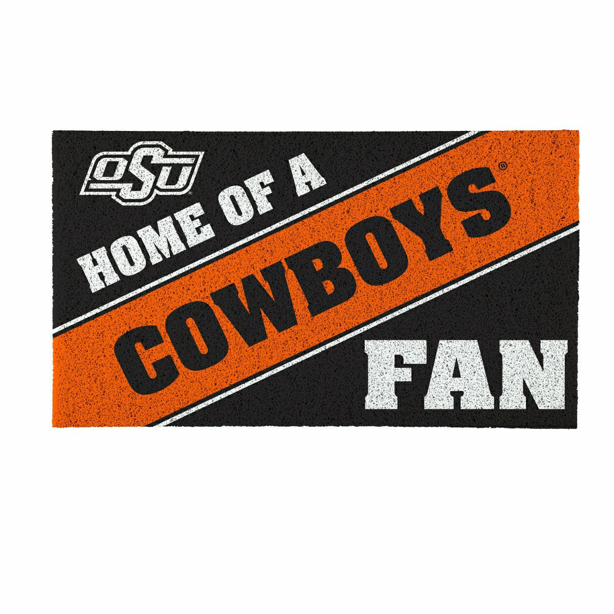 Oklahoma State University, PVC Mat COLOR, Home of a Fan