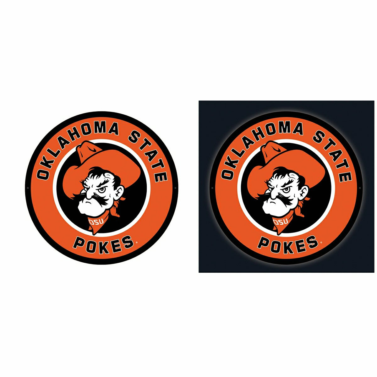 LED Wall Decor, Round, Oklahoma State University